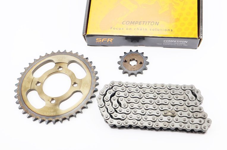 Звезды, цепь к-кт JH – 428H-108L+38T+14T (в коробке) “каленая”