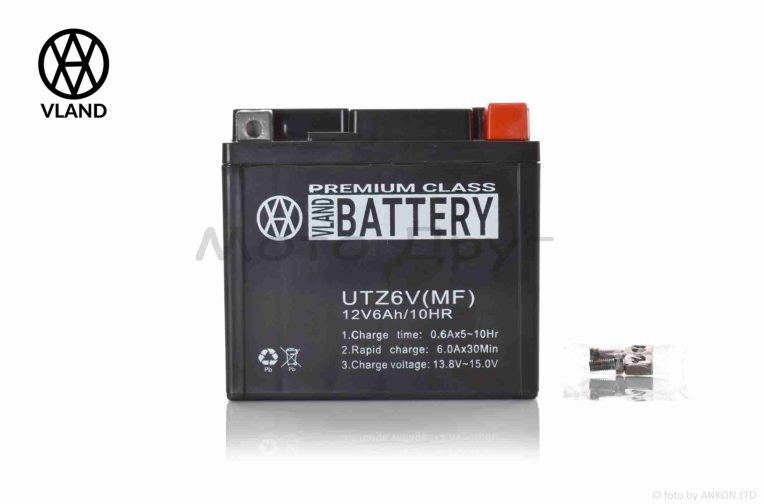 Акумулятор MF 12V 6A 113-70-103mm UTZ6V “VLAND” (DIO AF56, 2026)