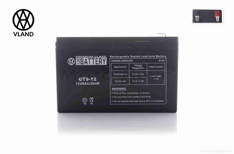 Акумулятор  SLA  12V  9A  151-65-94mm  OT9-12  “VLAND”  (2026)