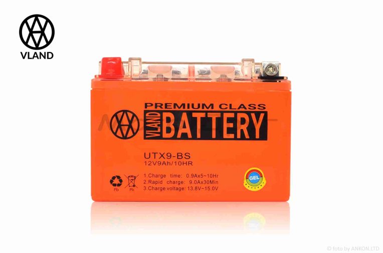 Акумулятор  GEL  12V  9A  150-86-107mm  UTX9-BS (YTX9-BS)  “VLAND”  (2026)