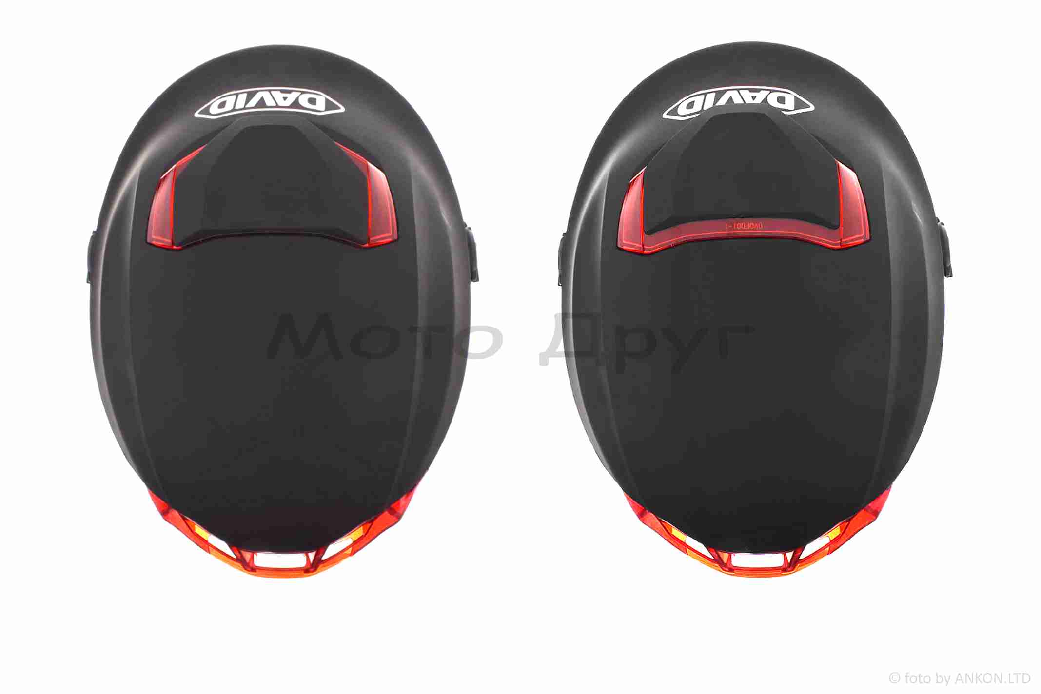 Шлем открытый (мото 50cc/вело/самокат) "DAVID" (#D308, серый глянцевый, M-XL, очки, ABS) — изображение 4