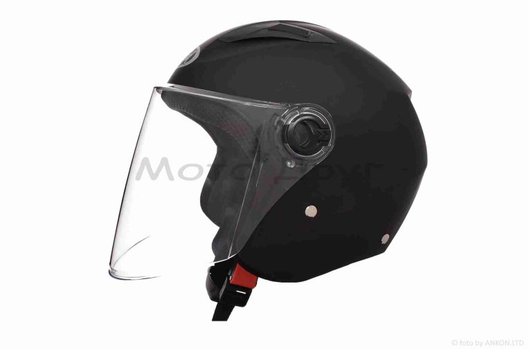 Шолом відкритий  “DAVID”  (#D017, чорний матовий, XL, ABS)