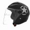 Шолом відкритий  "DAVID"  (#D017, чорний глянсовий Willys Star, S, ABS)