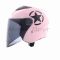 Шолом відкритий  "DAVID"  (#D017, рожевий Willys Star, XL, ABS)