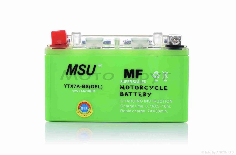 Акумулятор  GEL  12V  7A  150-87-94mm  UTX7A-BS (YTX7A-BS)  “MSU”  (2026)