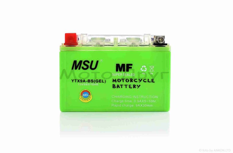 Акумулятор  GEL  12V  9A  150-86-107mm  UTX9-BS  (YTX9-BS)  “MSU”  (2026)