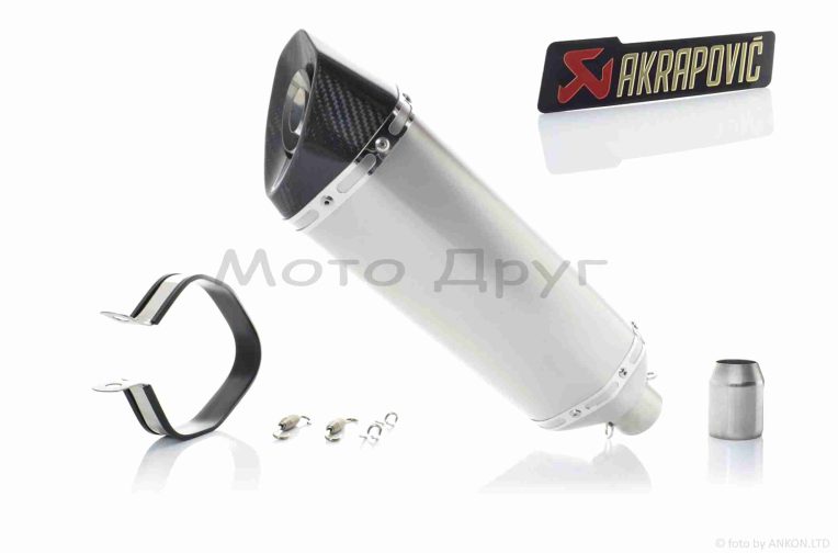 Глушник прямоток  #DLJ015, сірий мат, карбон