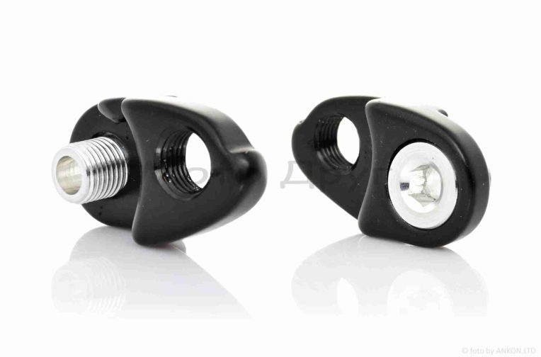 Серьга (петух) заднего переключателя велосипеда  #WG-002  (черная)