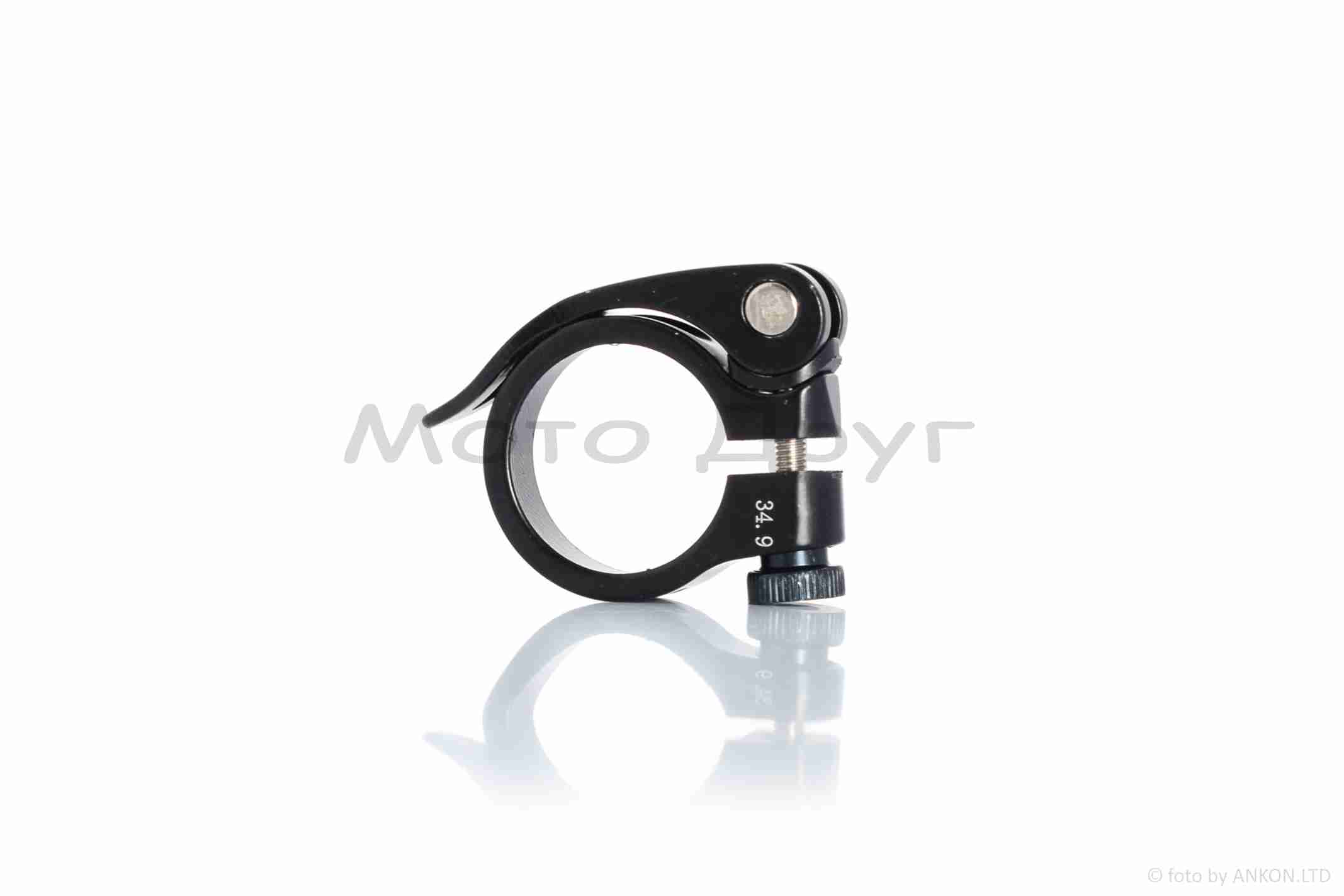 Хомут підсідельний 34.9mm +ексцентрик #KC-003 чорный