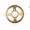 Звезда трансмиссии задняя  4-90/64, d58, D203  520-39T  CG250  "KDMOT"  (gold/black)