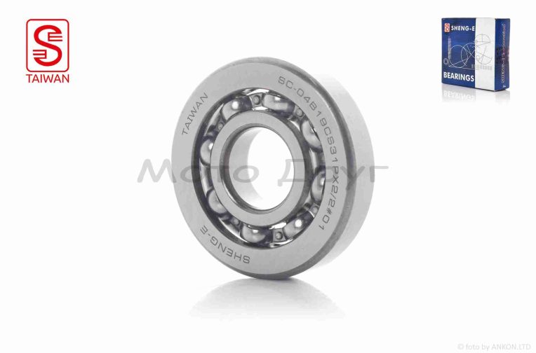 Підшипник колінвалу  DIO AF34/35/ZX  (B19, 20-56-12)  “SEE”  ТАЙВАНЬ