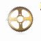 Звезда трансмиссии задняя  4-90/64, d58, D257  520-50T  CG250  "KDMOT"  (gold/black)