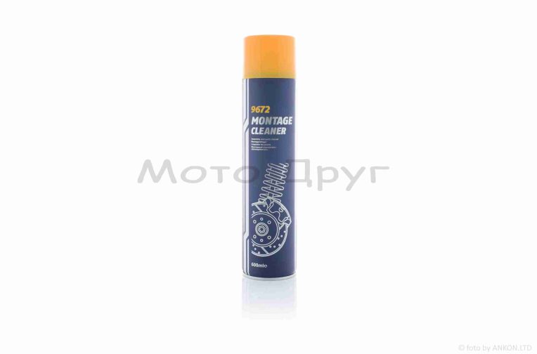 Очисник монтажний універсальний  600мл, спрей  “MANNOL”  НІМЕЧЧИНА  (MONTAGE CLEANER)  #9672