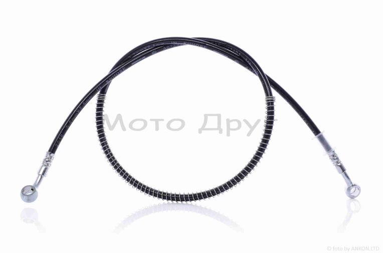 Шланг тормозной гидравлический  армированный, L1000  (черный)