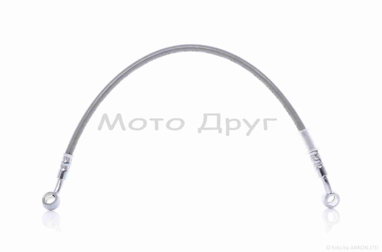 Шланг тормозной гидравлический  армированный, L500  (хром)