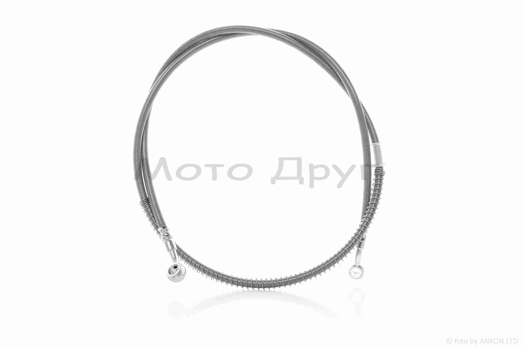 Шланг тормозной гидравлический армированный, L1000 (хром)