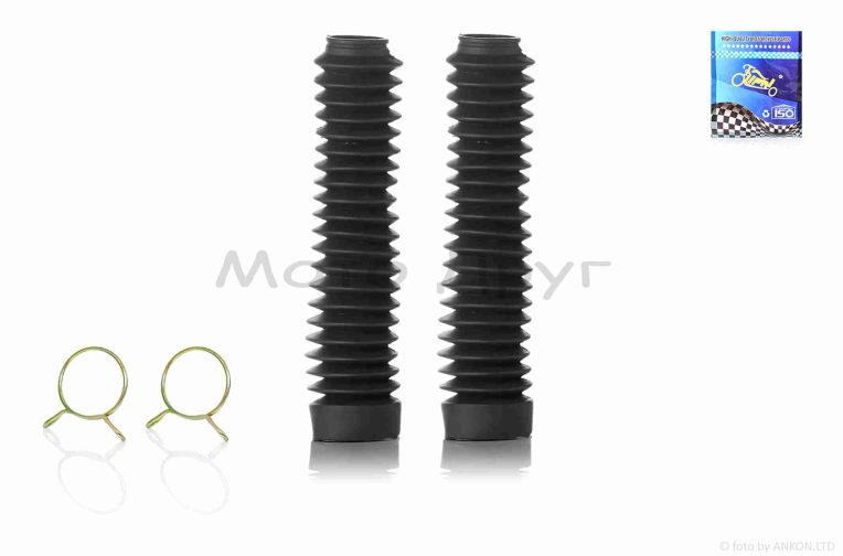 Гофры вилки  универсальные  d25/45, L200  +хомуты  “LIPAI”  (черные)