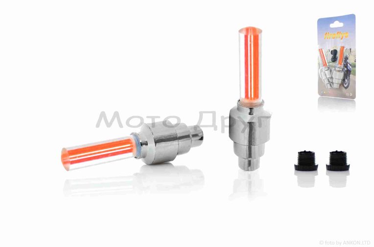 Ковпачок на ніпель, що світиться, пара (червоні)  “Fireflys”  #DEN-005