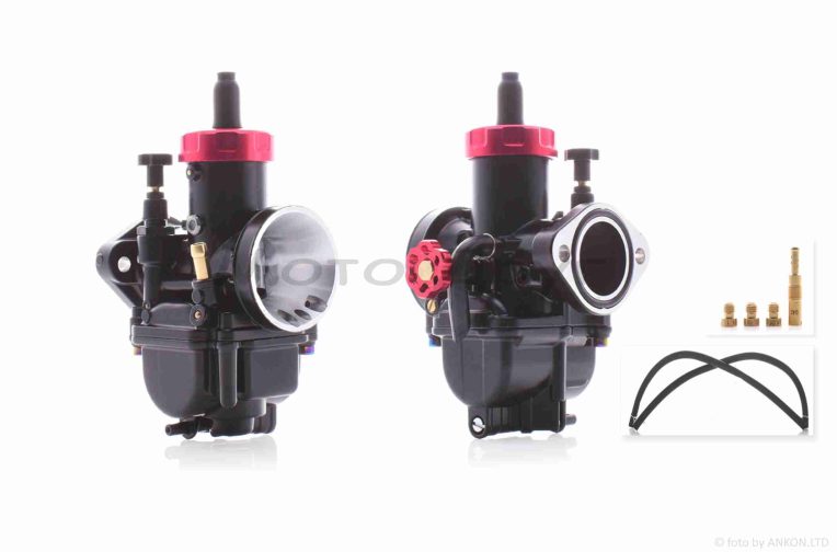 Карбюратор PE26FL ручне підкачування “LIPAI” (чорний, CNC, +жиклери 0.42/1.05/.1.08/1.1)