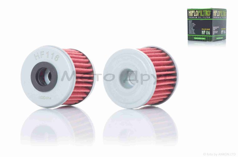 Фільтр масляний мото  HF116  D38/H36  “HIFLO”  ТАЙЛАНД