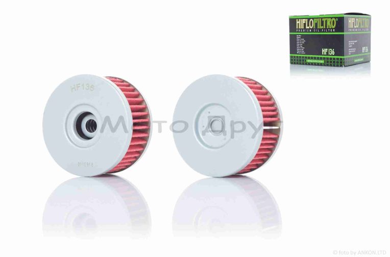 Фільтр масляний мото  HF136  D60/H33  “HIFLO”  ТАЙЛАНД