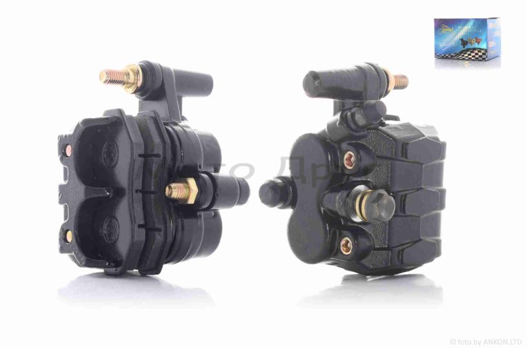 Супорт гальмівний двопоршневий, вухо вліво “LIPAI” (чорний)