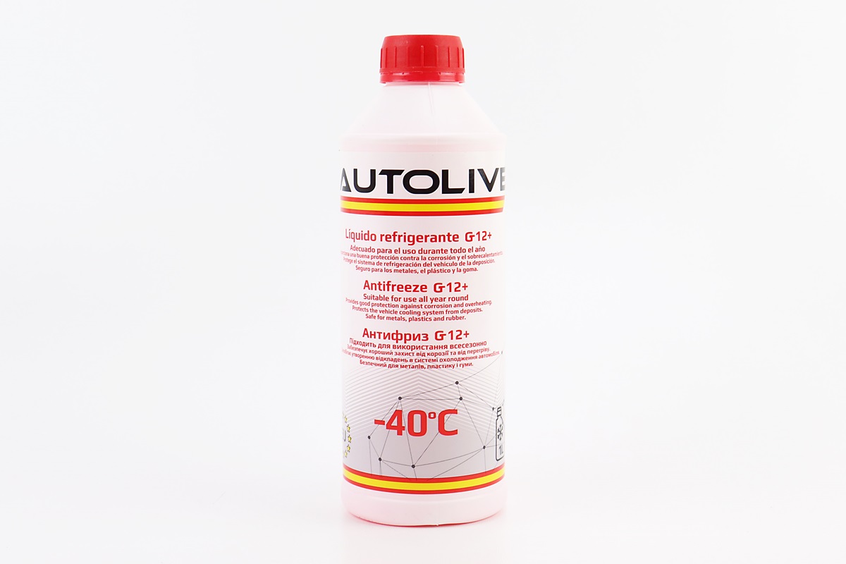 Рідина охолоджуюча -40°C "АНТИФРИЗ G12+", червониа 1L