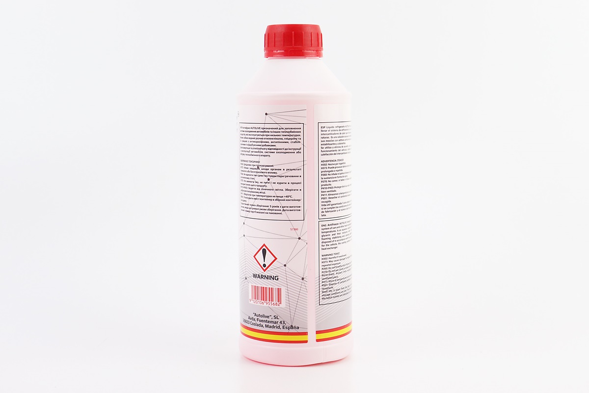 Рідина охолоджуюча -40°C "АНТИФРИЗ G12+", червониа 1L - Зображення 2