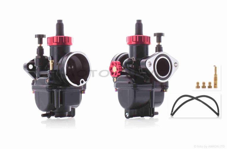 Карбюратор  PE22FL  ручне підкачування  “LIPAI”  (чорний, CNC, +жиклери 0.42/1.05/.1.08/1.1)