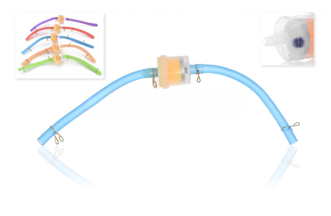 Фильтр топливный бочонок с магнитом, шланги и хомуты D32, d6