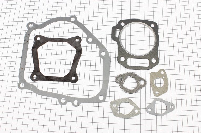 Прокладки двигуна 170F-70mm, к-кт 7 деталей, (пароніт), Тип 2