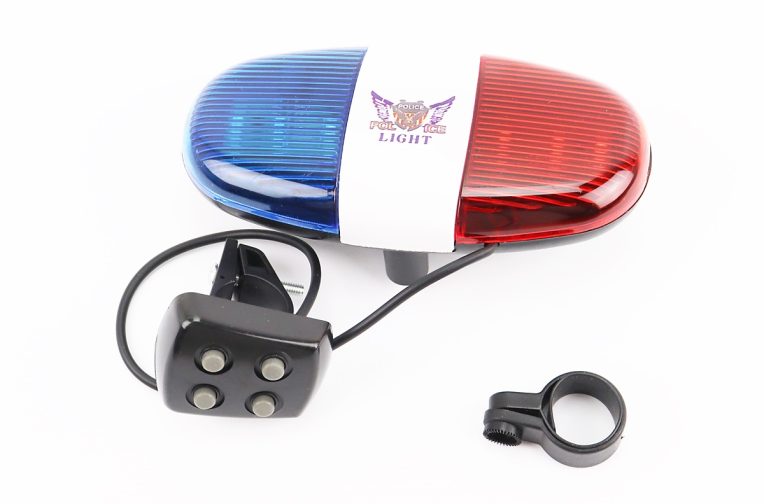 Дзвінок електронний 4 мелодії, 6 діодів, “police” JY-155 (без батарейок)