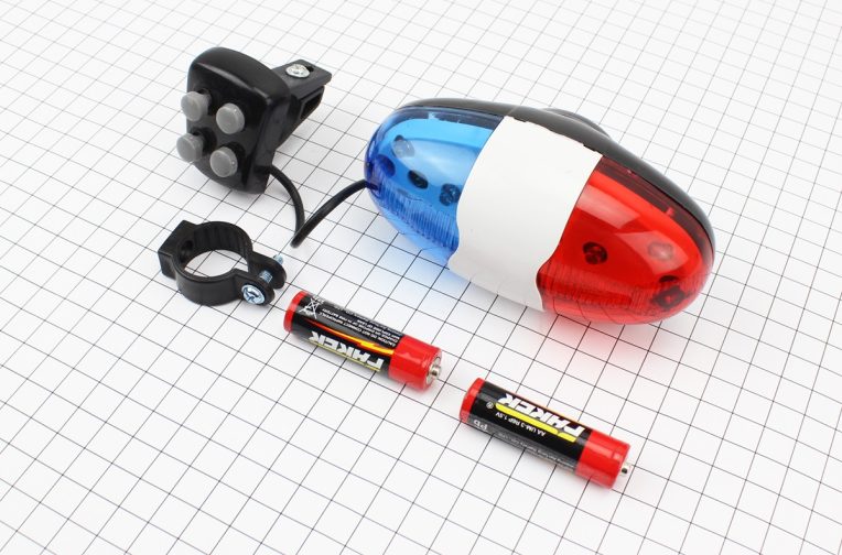 Дзвінок електронний 4 мелодії, 6 діодів, “police” JY-325 (без батарейок)