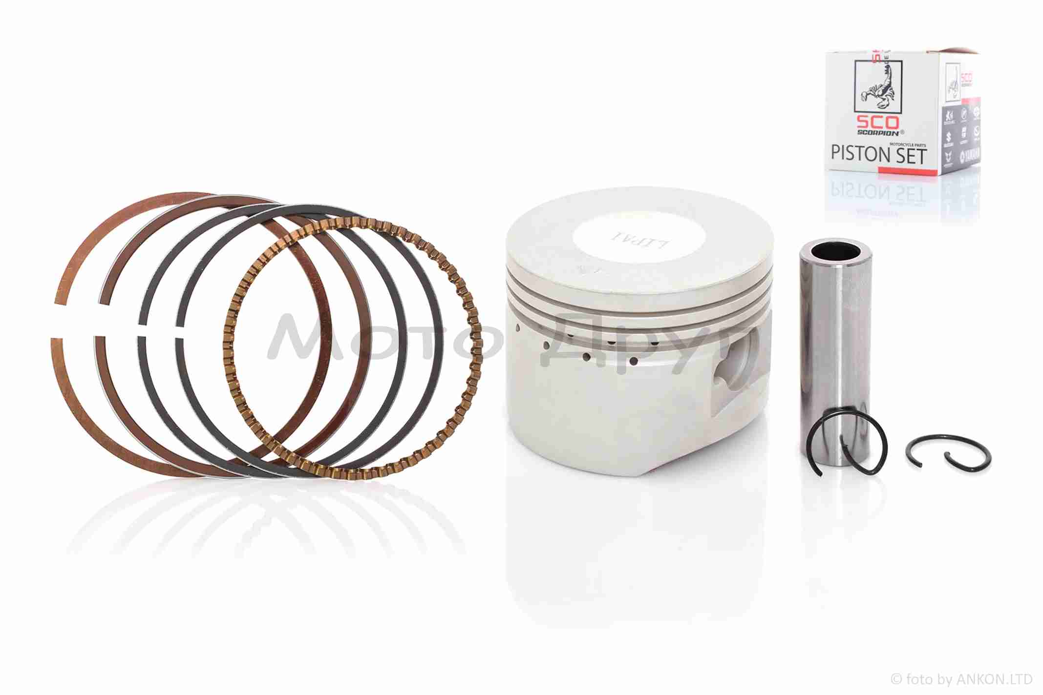 Поршень к-кт Delta 125, TTR125 STD 54.00, p-13 "SCORPION"