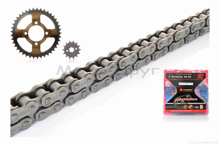 Зірки трансмісії пара Delta 428H-14/41 +ланцюг 128L “FUKUMERU”