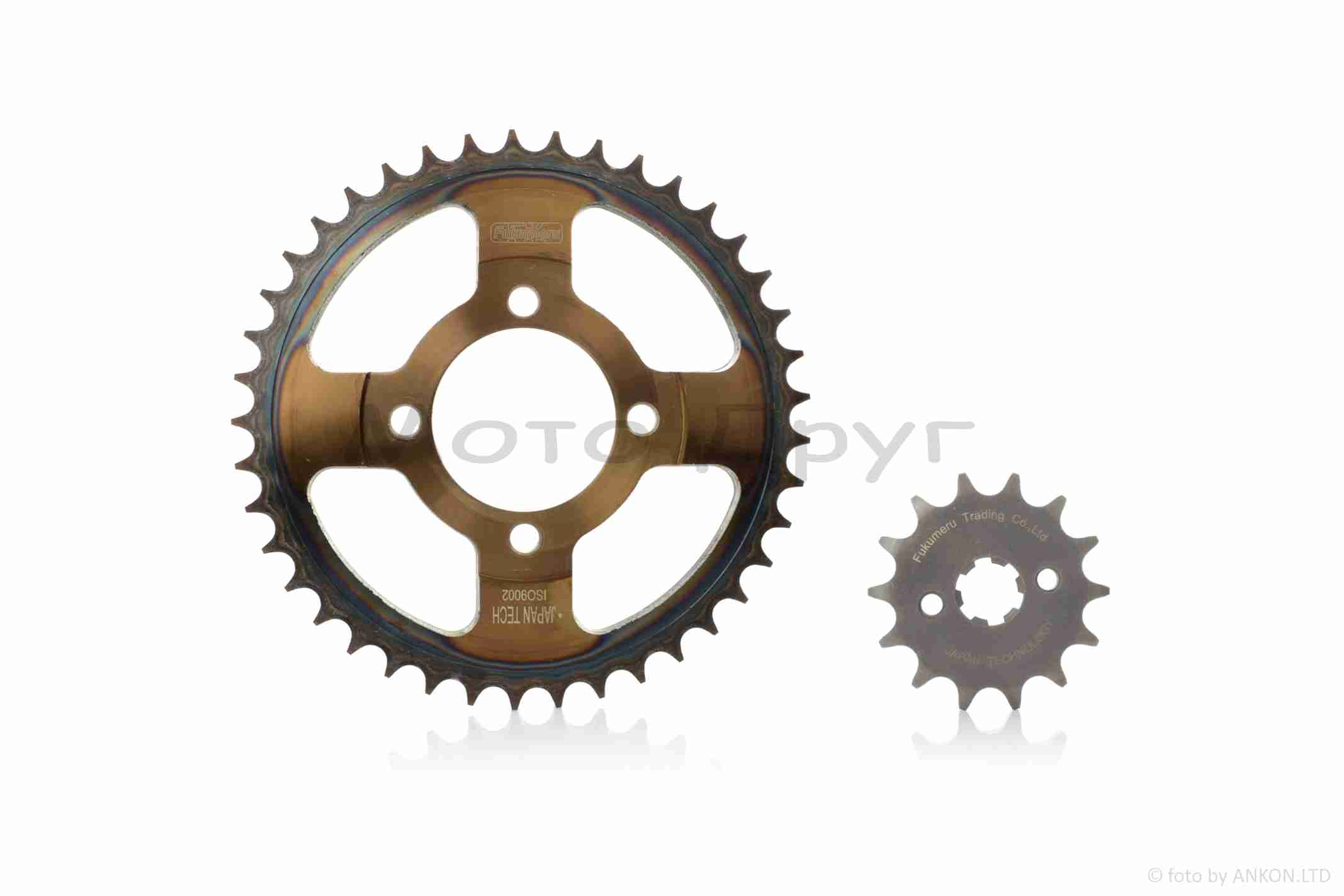 Зірки трансмісії пара Delta 428H-14/41 +ланцюг 128L "FUKUMERU" - Зображення 2