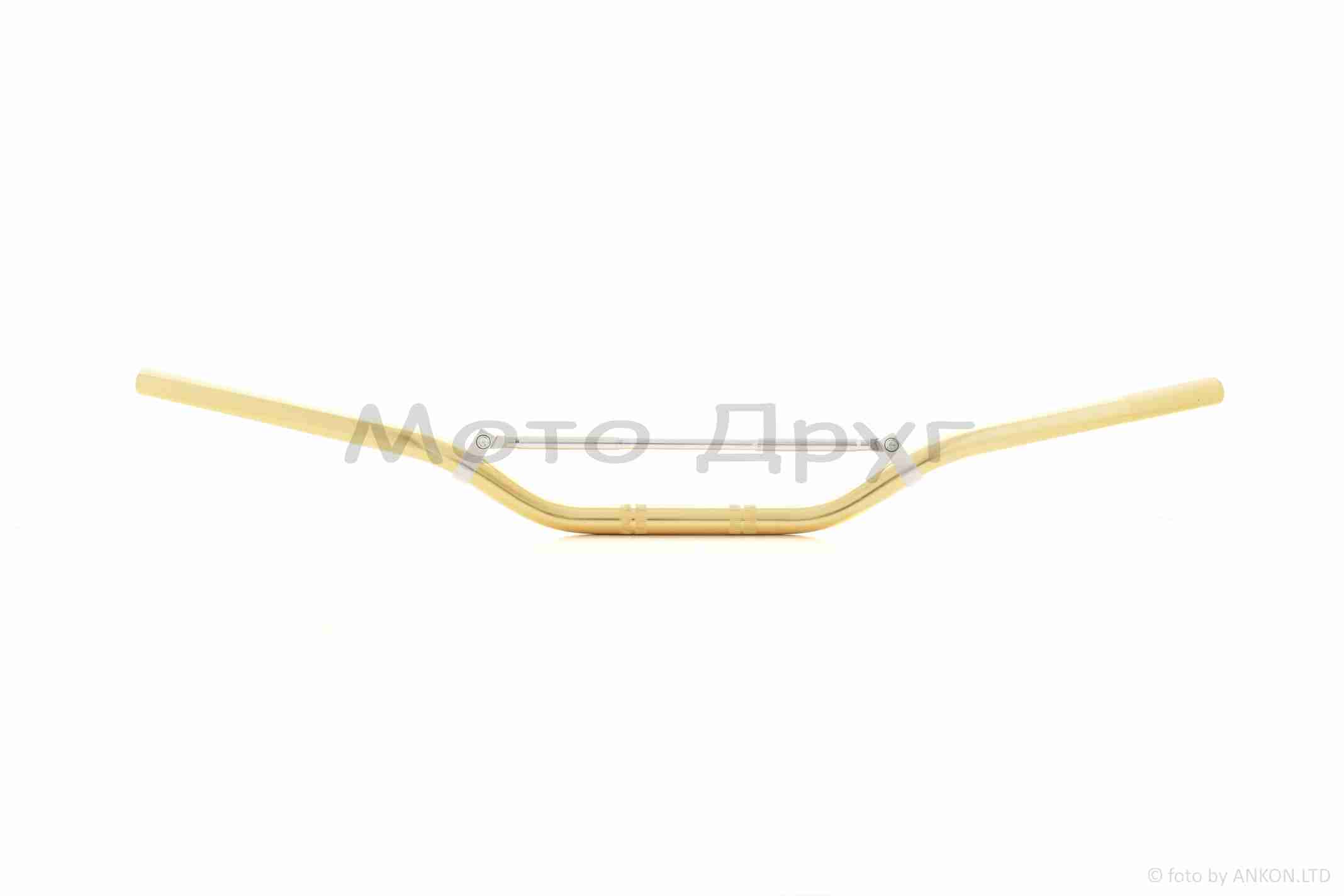 Кермо мото d22-22-22 +перемичка (жовте)