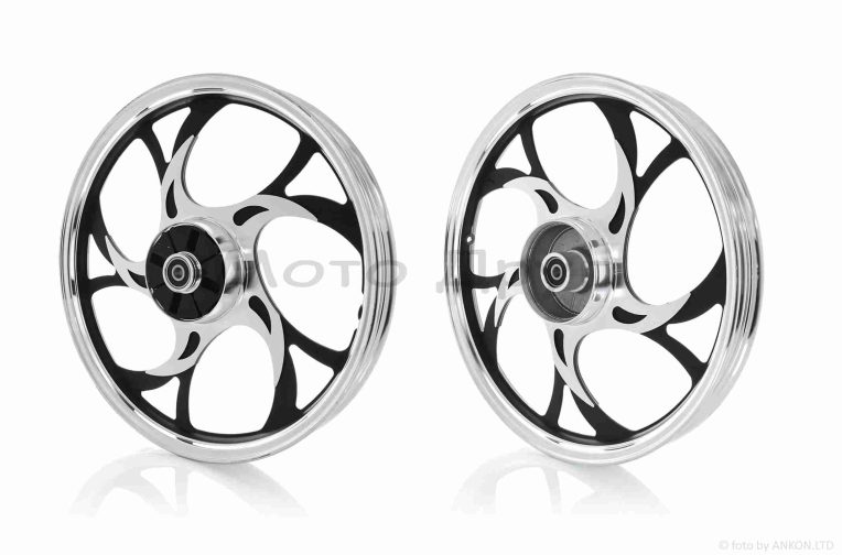 Диск колеса задній 17″-1.40 Alpha/Active d12, литий #трикутник