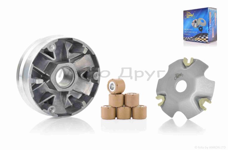 Вариатор передний  DIO, LEAD, TACT  d14, ролики 11.0g  “LIPAI”