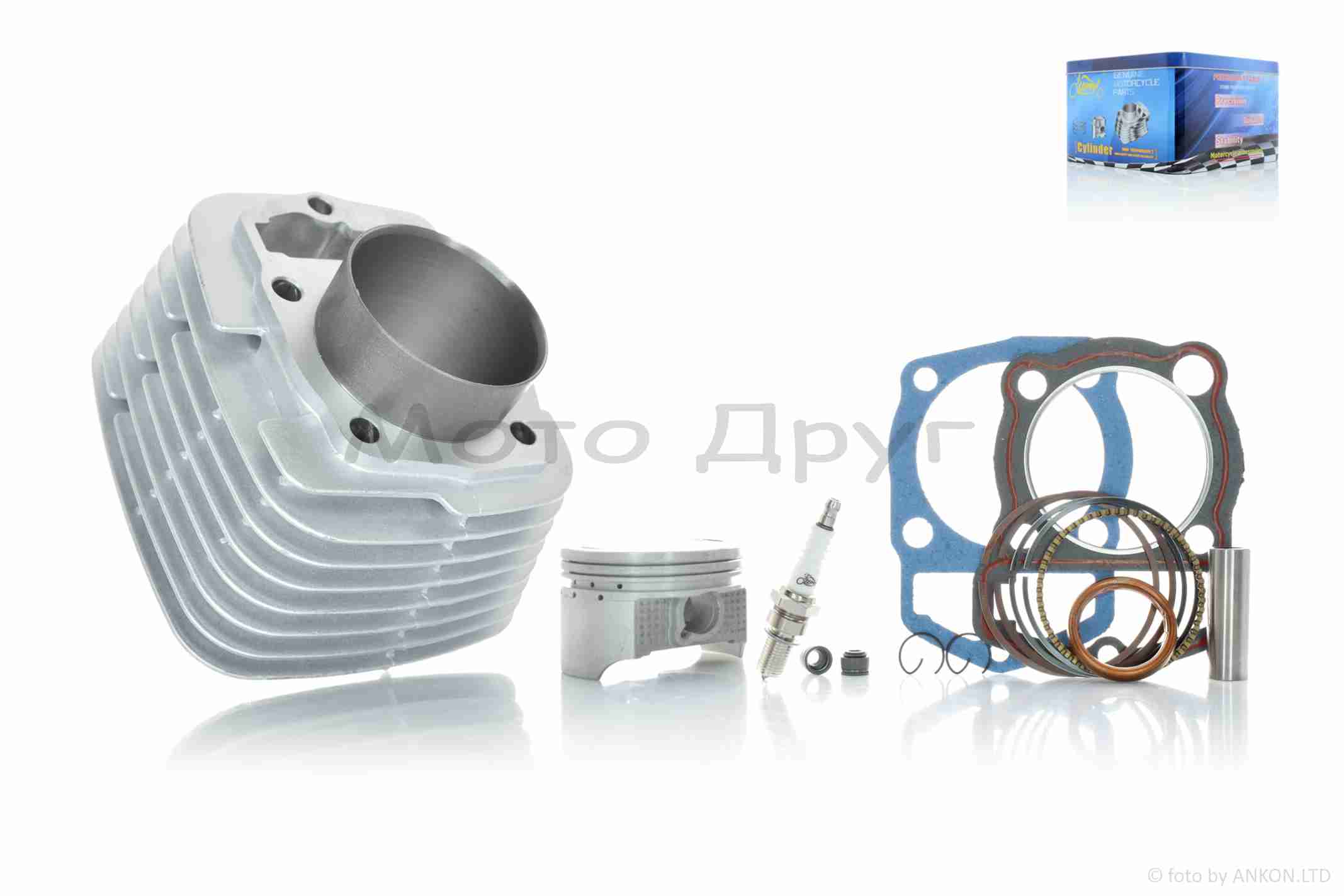 Поршневая группа (ЦПГ) CB250/CBB250 (165FMM/166FMM) D65.5, p15, h81.5 #PRO "LIPAI" (TTR250Rb)