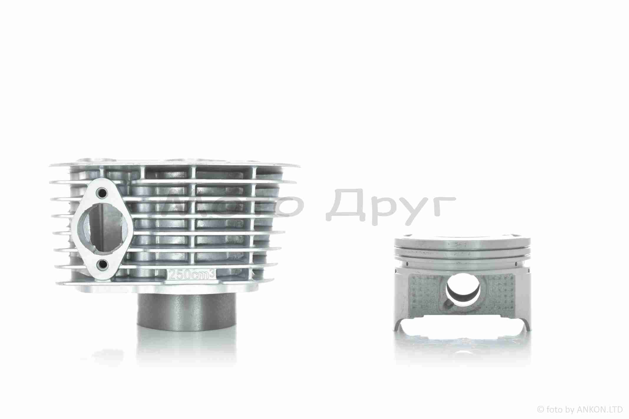 Поршневая группа (ЦПГ) CB250/CBB250 (165FMM/166FMM) D65.5, p15, h81.5 #PRO "LIPAI" (TTR250Rb) — изображение 3