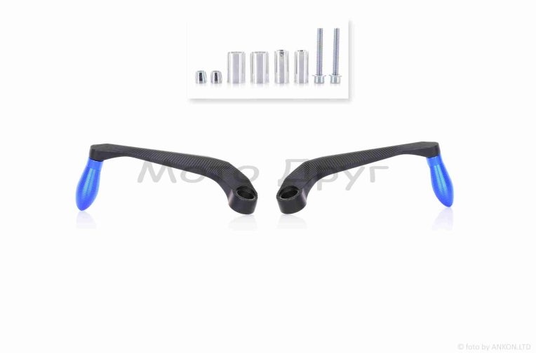 Захист рук на кермо (пара)  мото  CNC  “LIPAI”  (#JZ-A001, чорно-синя)