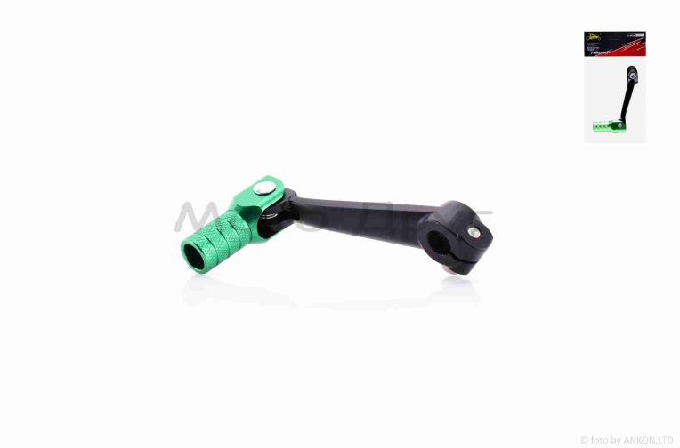 Педаль перемикання передач  універсальна  CNC, складана  “LIPAI”  (чорно-зелена)