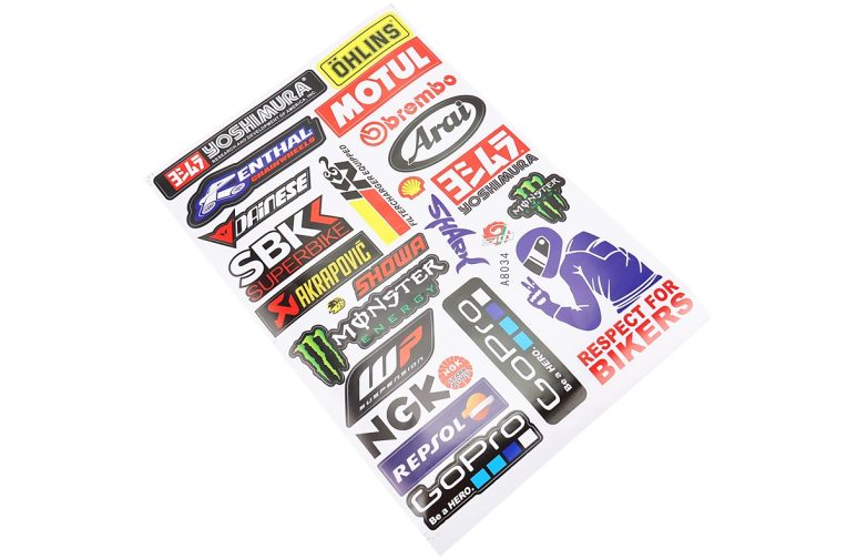 Наклейки набор 24шт “multi-brand” A8034 (20х30см)