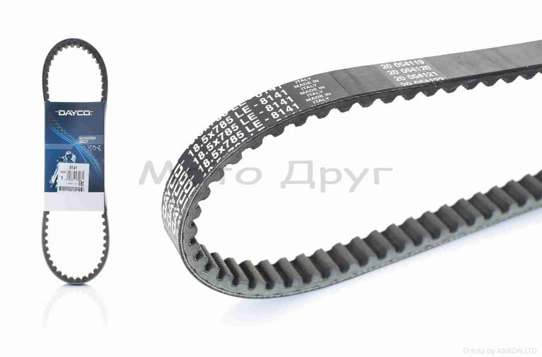 Ремінь варіатора 785-18.5 JOG 4VP, BWS 100 “DAYCO” (8141) ІТАЛІЯ