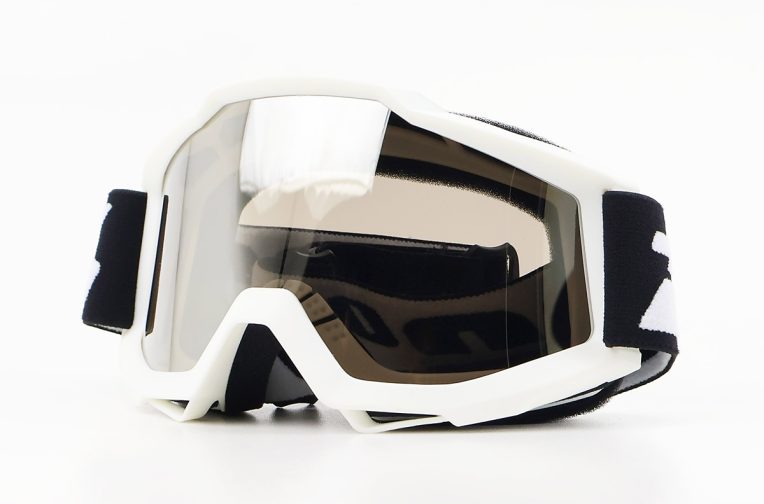 Окуляри кросові/ендуро/АТV, білі (затемнене скло)