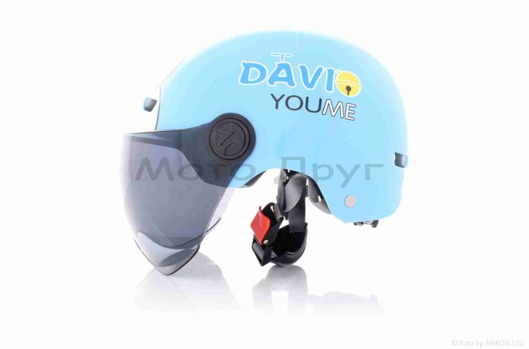 Шолом відкритий підлітковий  “DAVID”  (#315A, синій, M-XL, ABS)