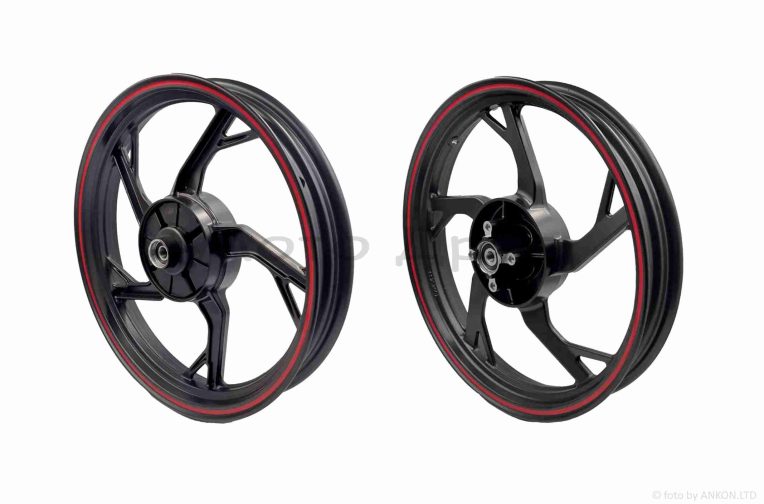 Диск колеса задній  17″-2.50  DY200  литий, чорний, дискове гальмо, d15