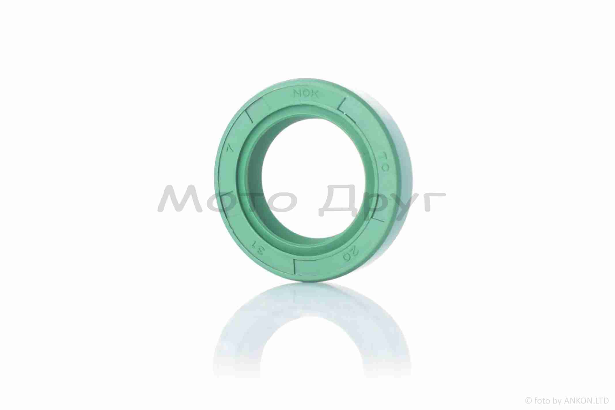 Сальник коленвала DIO 20-31-7mm "NOK" (зеленый)