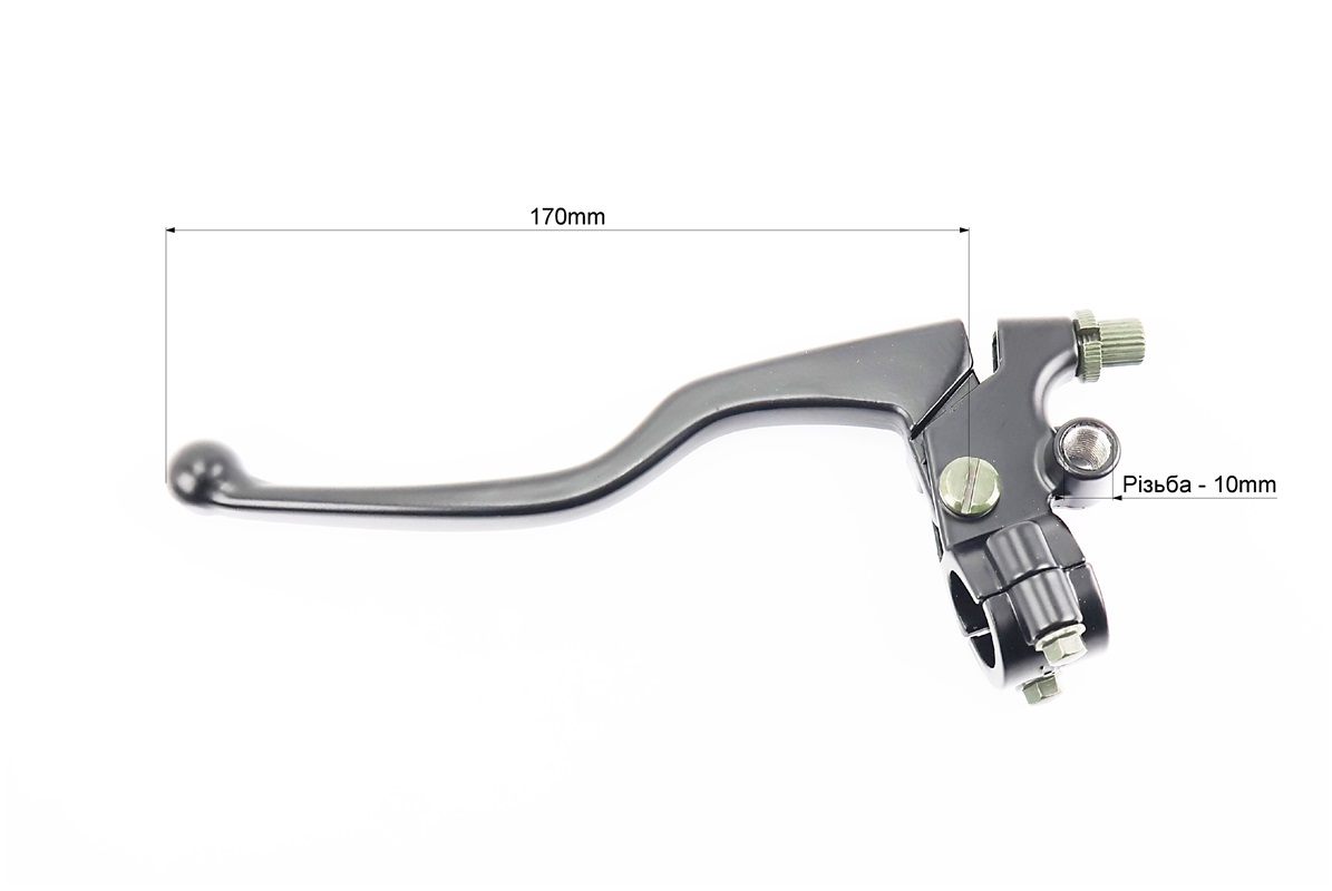 Loncin LX250-15 Важіль керма лівий з кріпленням під дзеркало (М10) - Зображення 3